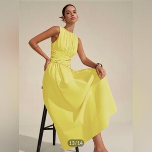 NWT Commense Ruched Waist Maxi Dress, Large